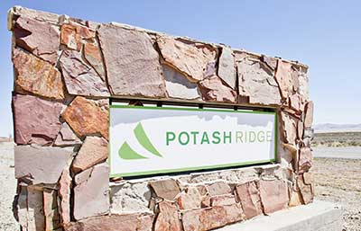 Potash Ridge Logo Sign Board