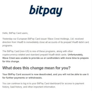 It’s a No From Visa Regarding Bitcoin Debit Cards in Europe! 