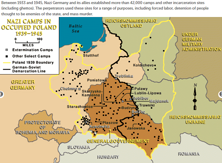 Nazi Camps in Occupied Poland 1939 to 1945