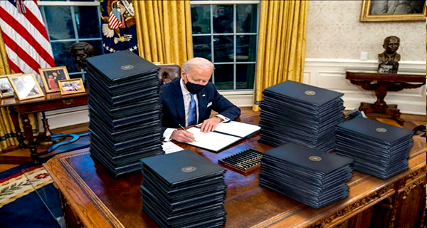 President Biden Signing Executive Orders Jan. 2021