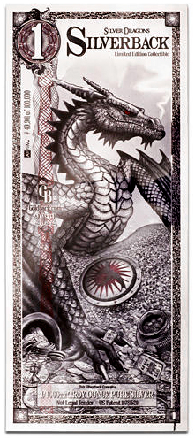 Silver Dragon Silverback Limited Edition Collectable Note