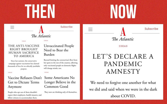 Then vs. Now - The Unvaccinated vs. Vaccinated Amnesty - The Atlantic