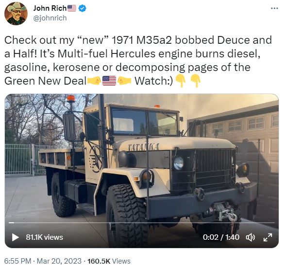 John Rich Twitter Deuce Truck Mar. 20, 2023