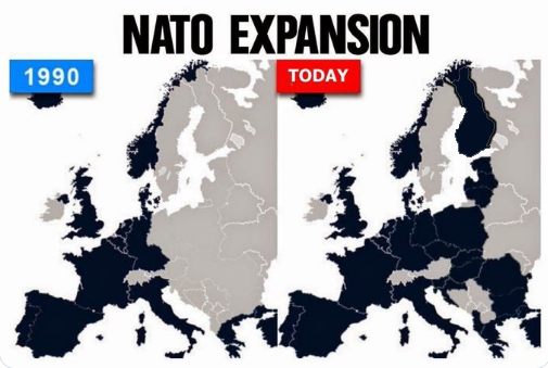 NATO Expansion Map - 1990 to 2023